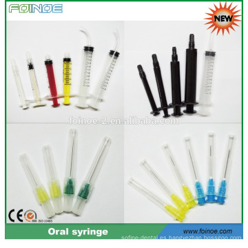 jeringa desechable dental